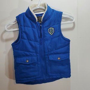 Boys Blue Puffer Vest